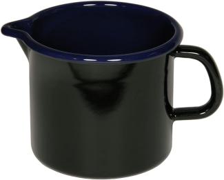 Riess Milch- Schnabeltopf Schwarzblau Ø12cm 1 Liter Induktion