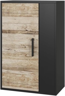 Hängeschrank Berno Schwarz/Sandeiche 50.1 x 78.4 cm mit 2 Fächern Vicco
