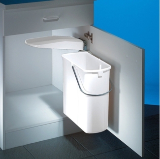 WESCO 700411-10 Abfallsorter 19 Liter VARIO 1 ab 45 cm Schrankbreite, weiß