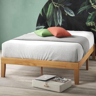 Zinus Moiz 35 cm-Holz-Plattform-Bett / Keine Boxspring erforderlich/ Stabiler Holzlattenrost/ Schnelle, einfache Montage/ 120 x 190 cm