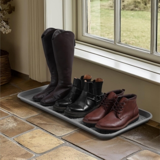 Navaris Schuhabtropfschale Schuhabtropfschale 3er Set mit erhöhtem Rand - Abtropfschale (1-tlg)
