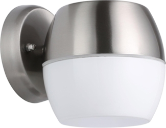 Eglo 95982 LED Outdoor Wandleuchte ONCALA edelstahl weiß L:15cm H:14cm T:19cm IP44