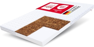 Matratze 60x120 cm Kaltschaum BABY COCO Kokos Klimafaser Polyurethanschaum H2 H3 8 cm