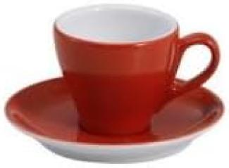 Espresso-Untertasse Classico Solid Color Koralle Dibbern Espressotasse - Mikrowelle geeignet, Spülmaschinenfest