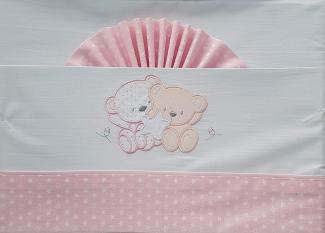 Duffi Baby 'Bärchen und Stern' 3-tlg. Babybett-Set rosa