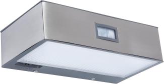 Lutec LED Solarleuchte Brick Edelstahl IP44