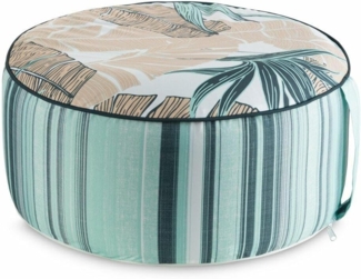 Sitzsack Hocker Garten Wassefest Outdoor 14 53X23 minze beige