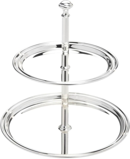 Etagere Elegance 2-fach gross 17x22 cm versilbert