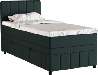 PANDA MÖBEL GmbH Boxbett Avalon besteht aus: Kopfteil mit Bettkast, Matratze und Topper, 90x200, 100x200, 120x200, Boxbett mit Bettkasten und Topper