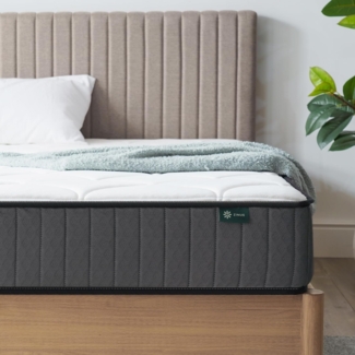 Zinus Hybrid-Matratze, Memory Foam, Weiß, Doppelbett