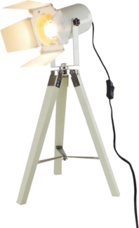 Grundig Tischlampe Stativlampe weiss 65cm Kino Studio Strahler Spotleuchte