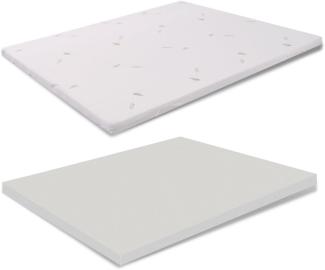 Topper aus Memory Foam 170x190 - Höhe 3 cm, Abziehba, Aloe Vera, Medizinprodukt