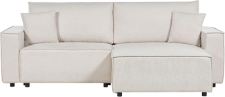 Ecksofa KARILA Helles Beige Linksseitig
