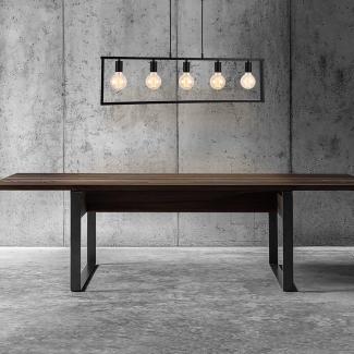 Hängeleuchte Metall Schwarz Deckenleuchte Leuchte 5-flammig Design [lux. pro]