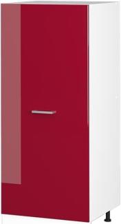 Vicco Hochschrank R-Line, Bordeaux Hochglanz/Weiß, 60 cm