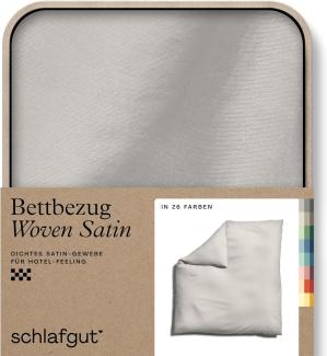 Schlafgut Woven Satin Bettwäsche | Bettbezug einzeln 200x200 cm | sand-light