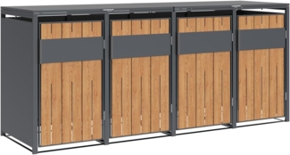 Westmann Varius 4 | Metall Mülltonnenbox 4er |