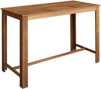 vidaXL Bartisch Massivholz Akazie 150x70x105 cm 246665