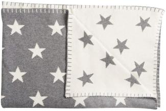 Schardt 'Big Star' Kuscheldecke grau/beige, 95x120 cm