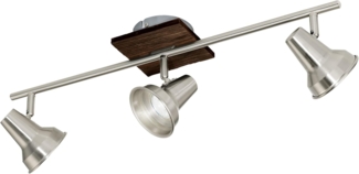 Eglo 95648 Spot Filipina in braun, nickel-matt 3X3,3W L:58cm