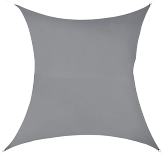 Sonnensegel unkelgrau Sonnenschutz UV-Schutz Sonnendach 300x500 cm en casa
