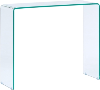 Konsolentisch Glas transparent 90 x 30 x 75 cm KENDALL