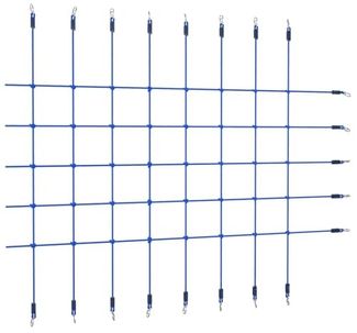 vidaXL Kletternetz 200x150 cm Blau 93175