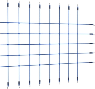vidaXL Kletternetz 200x150 cm Blau 93175