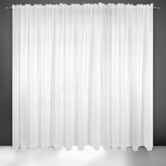 Gardine LUCY weiß 350x250 Kräuselband