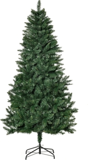 HOMCOM Künstlicher Weihnachtsbaum 180 cm, 724 Zweige, Kieferbaum, realistisches Aussehen, Grün