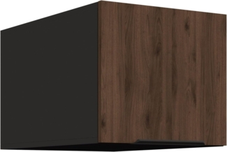 Aufsatzschrank Hochschrank 40 cm Küche MONZA Okapi Nußbaum Küchenzeile