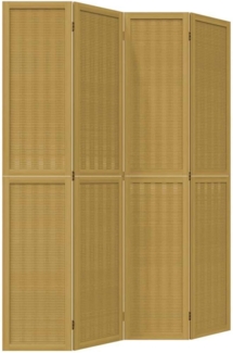 vidaXL 4-tlg. Raumteiler Braun Massivholz Paulownia 358819