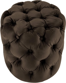 Sitzhocker Drancy Samt M braun