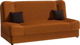 Schlafsofa Jonas, Sofa mit Bettkasten und Schlaffunktion, Bettsofa, Dauerschläfer-Sofa, Schlafcouch, Materialmix, Couch vom Hersteller, Wohnlandschaft (Manila 31 + Manila 31 + Manila 04)