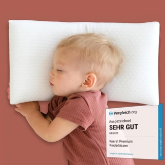 KNERST Kopfkissen Kinderkissen, Füllung: CosyPUR Gelschaum, für jede Schlafposition geeignet, Kinderkopfkissen für süße Träume