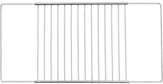 ICQN Backofenrost Universal Gitter, Ausziehbar von 37,5-60 cm Backofenrost, Verstellbar, Verchromt, Backofengitter, Grill, Backrost, Gitterrost, Verchromt Backgitter