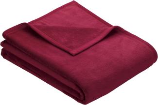 Ibena Berlin Kuscheldecke, 58 % Baumwolle, 35 % Polyacryl, 7 % Polyester rot, 150x200 cm