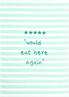 ASA Selection Geschirrtuch, Would Eat Here Again Textil, L. 700mm, B. 500mm, H. 2mm