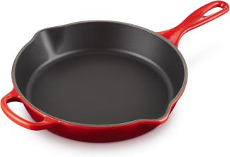 Le Creuset Signature Brat- u. Servierpfanne hoch 26 cm Kirschrot - 25 bis 28 cm - Rot