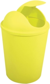 MSV Kosmetikeimer Abfalleimer Schwingdeckeleimer 5,5 Liter Kunststoff Grün