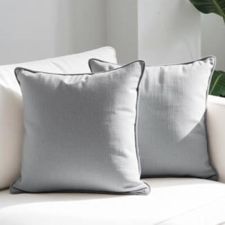 DYNMC you Sofakissen mit Füllung und Bezug - 2er Set mit Viel Füllung, Rückenkissen mit Baumwoll-Bezug - Bequeme Dekokissen