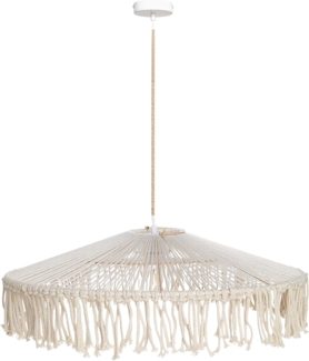 Hängeleuchte AKOBO Papierschnur Beige