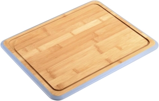 KESPER | Schneidbrett, Material: Bambus, Maße: 40 x 30 x 1,6 cm, Farbe: Braun, Blau | 58292