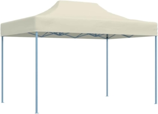 vidaXL Profi-Partyzelt Faltbar 3×4 m Stahl Creme 48892