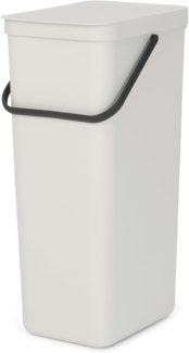 Brabantia 'Sort & Go' Abfallbehälter, Kunststoff, Light Grey, 40 Liter