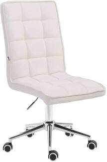 CLP Arbeitshocker Peking V2 Kunstleder drehbar mit Höhenverstellung,weiß