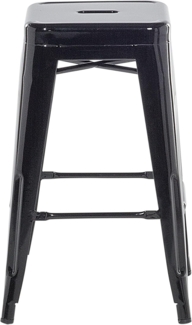 Hocker schwarz Höhe 60 cm 2er Set CABRILLO