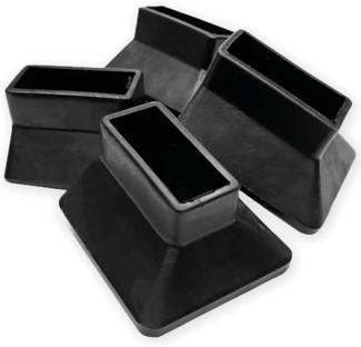 BOMI® Vario Lernturm Zubehör | 4 x Anti Rutsch Stehfüße in Schwarz | Zusätzliche Stabilität für Kinder Schemel von Bomi | Einfache Montage am Learning Tower