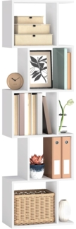 VASAGLE Bücherregal, Regal mit 5 Ebenen, 24 x 40 x 159 cm, Standregal