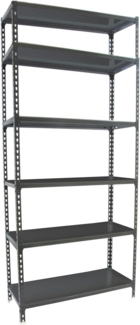 Simon Rack Schwerlastregal, 2500 x 1100 x 500 mm, Bis 200 kg Belastbar, 6 Verstellbare Ablagen, Kellerregal, Lagerregal, Anthrazit - Simonclick